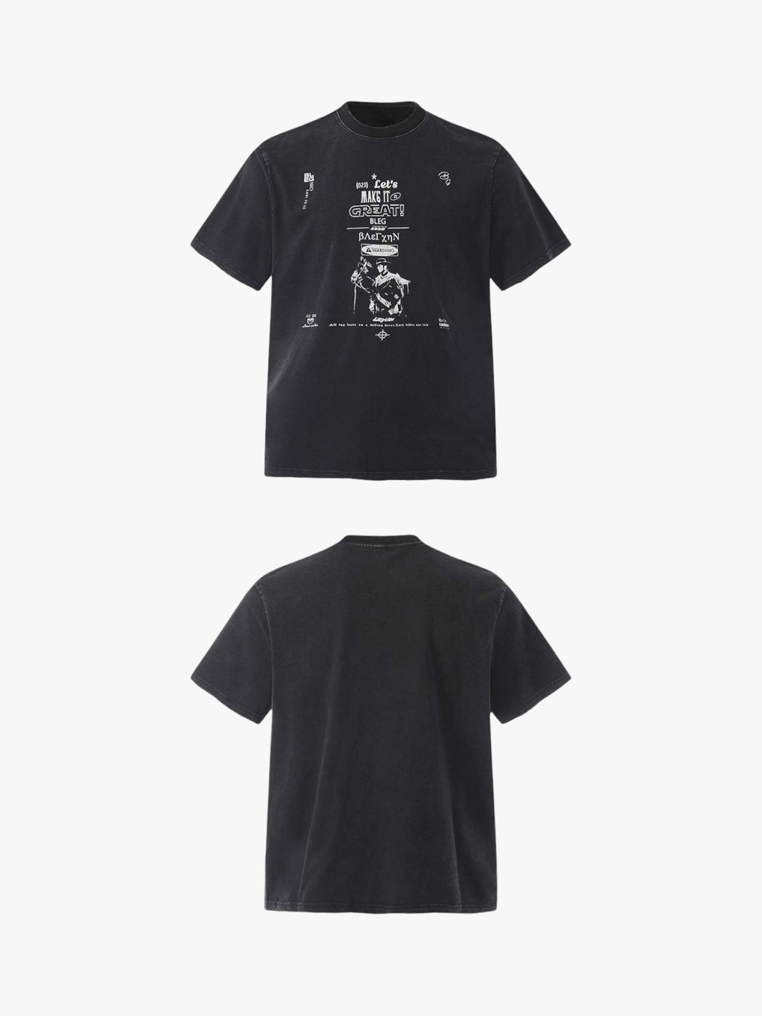 GKIKZ "LET'S MAKE IT GREAT" WASHED HEAVY COTTON TEES