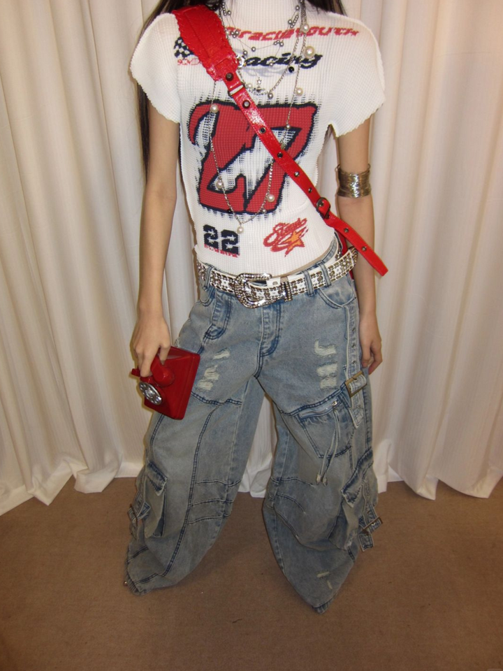 GKIKZ RETRO SPICY RACING TEES