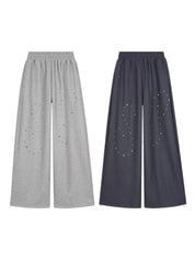 GKIKZ SP² REFLECTIVE RHINESTONE WIDE-LEG SWEATPANTS