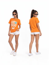 Retro Skull Polka-Dot Cotton Tees