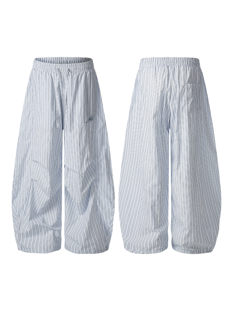 Solid Color Cropped Cotton Pants