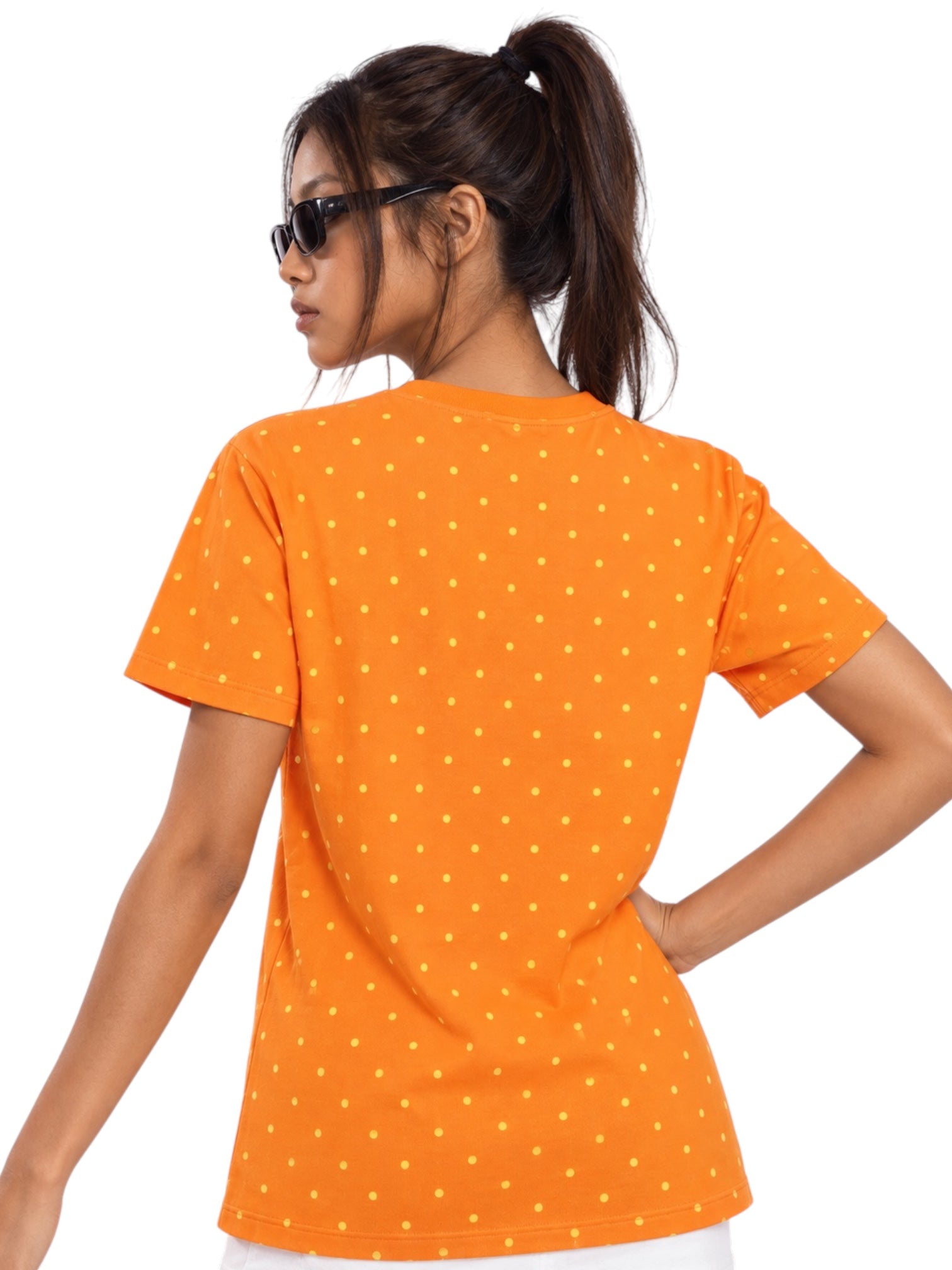 Retro Skull Polka-Dot Cotton Tees
