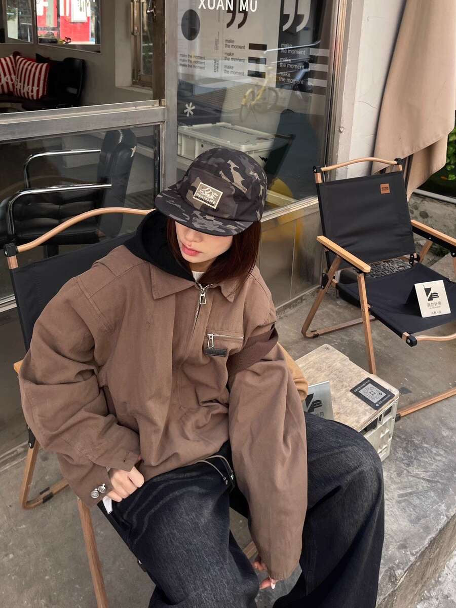 GKIKZ DIFFERENT HOOD MOTORCYCLE JACKET