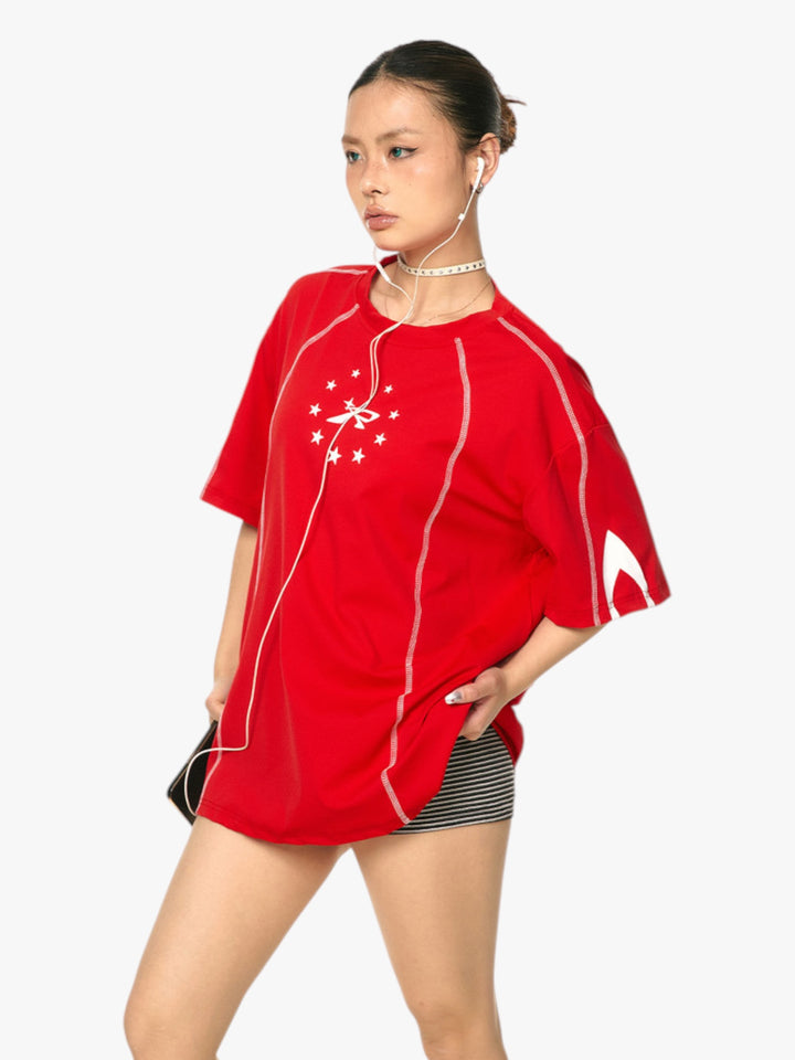 GKIKZ RADIANT STARBURST OVERSIZED TEES