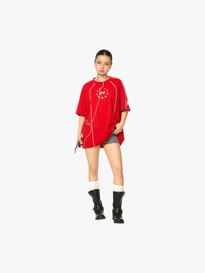 GKIKZ RADIANT STARBURST OVERSIZED TEES