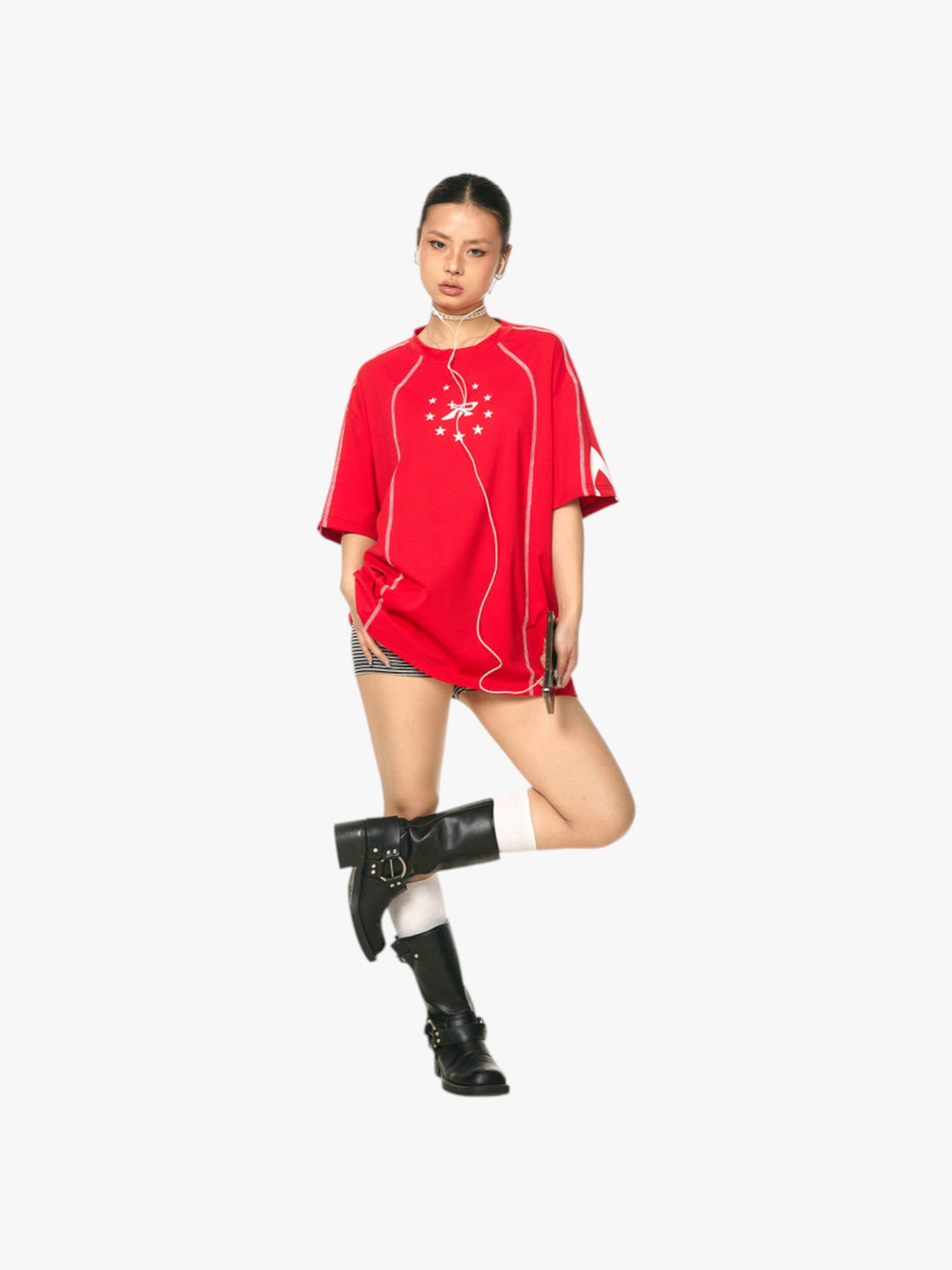 GKIKZ RADIANT STARBURST OVERSIZED TEES