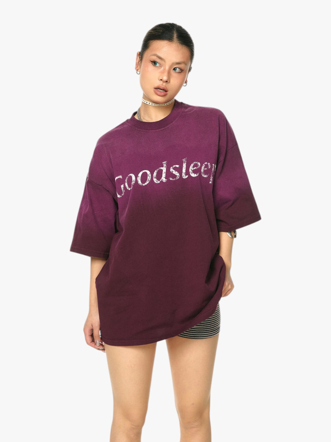 GKIKZ GOODSLEEP GRADIENT HEAVY COTTON OVERSIZED TEES