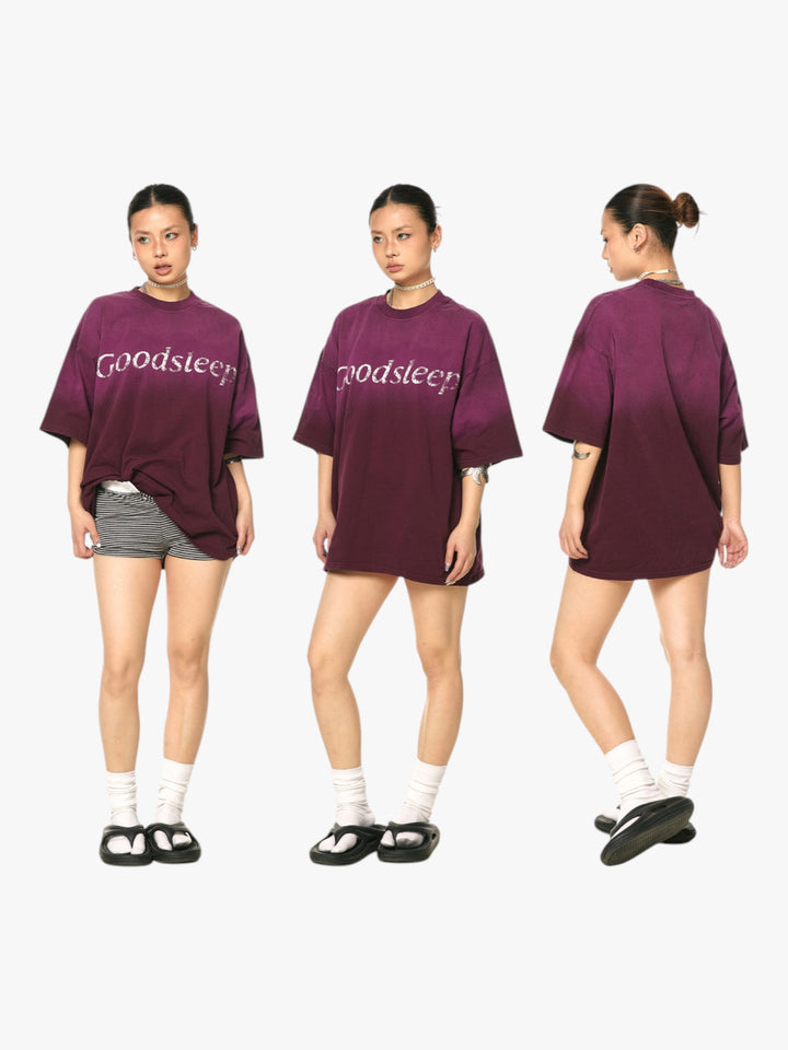 GKIKZ GOODSLEEP GRADIENT HEAVY COTTON OVERSIZED TEES
