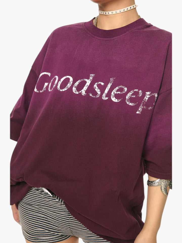 GKIKZ GOODSLEEP GRADIENT HEAVY COTTON OVERSIZED TEES
