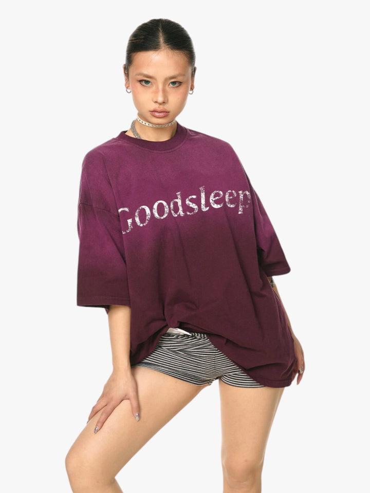 GKIKZ GOODSLEEP GRADIENT HEAVY COTTON OVERSIZED TEES