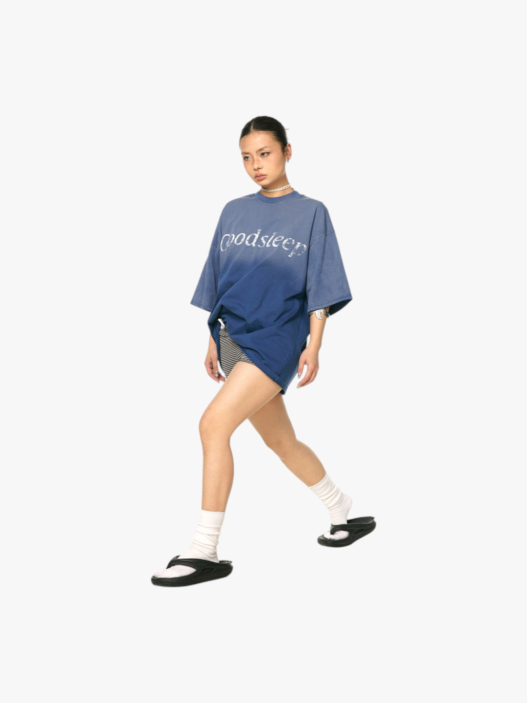 GKIKZ GOODSLEEP GRADIENT HEAVY COTTON OVERSIZED TEES
