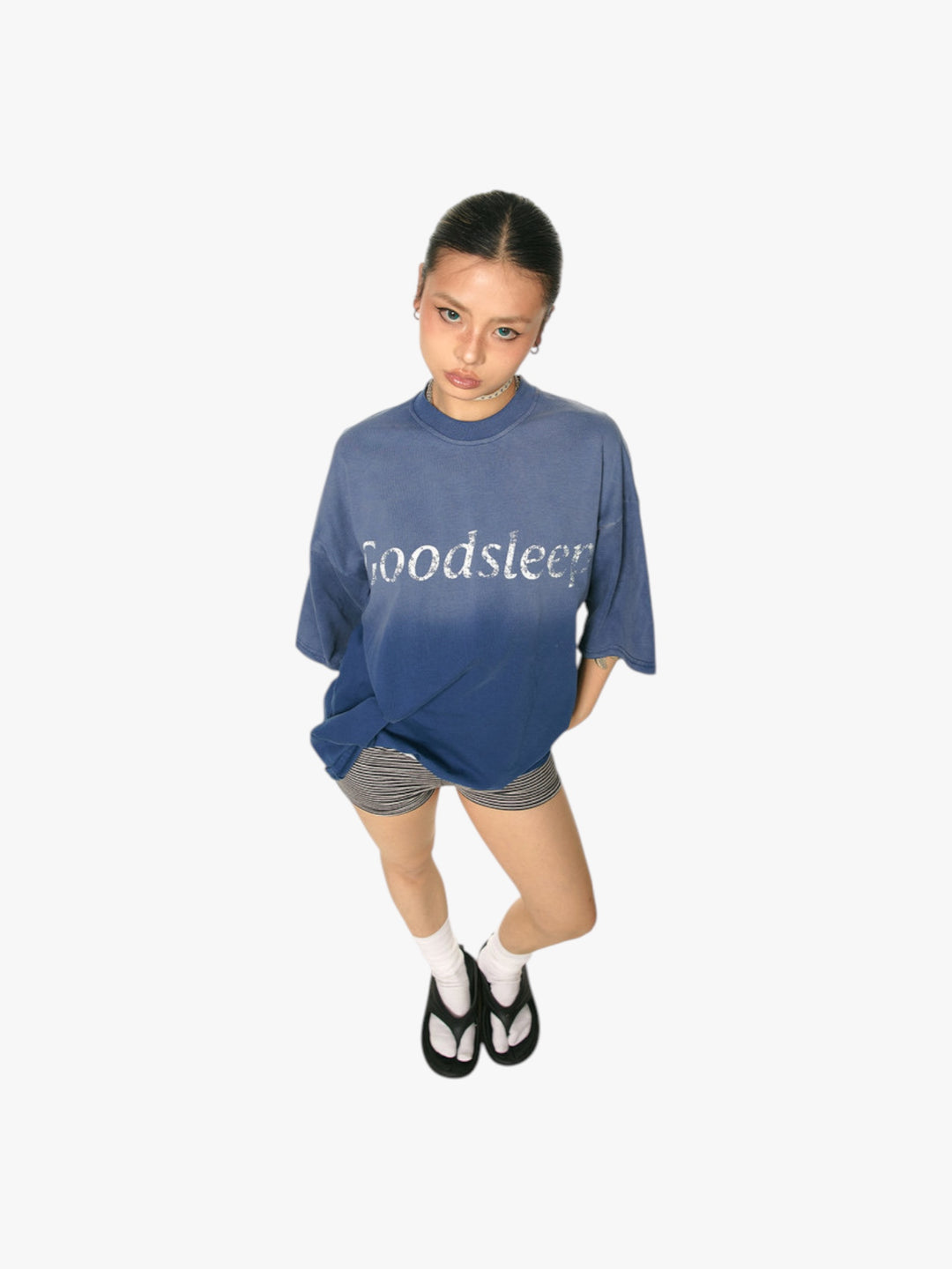 GKIKZ GOODSLEEP GRADIENT HEAVY COTTON OVERSIZED TEES