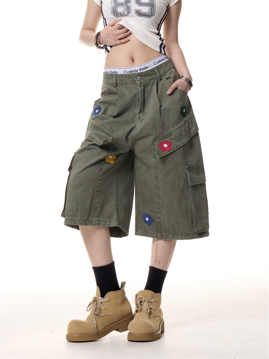 GKIKZ DAISY CARGO COTTON SHORTS