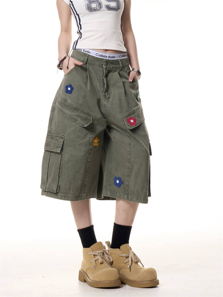 GKIKZ DAISY CARGO COTTON SHORTS