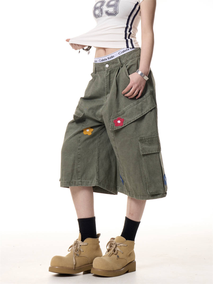 GKIKZ DAISY CARGO COTTON SHORTS