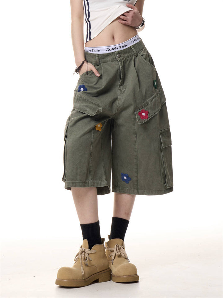 GKIKZ DAISY CARGO COTTON SHORTS