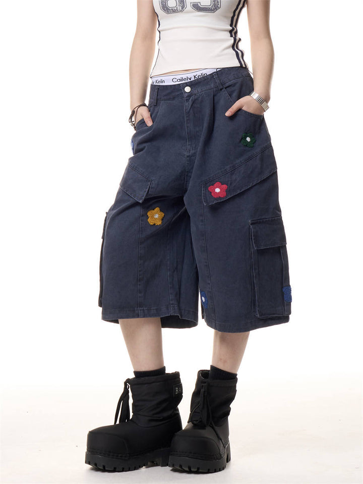 GKIKZ DAISY CARGO COTTON SHORTS