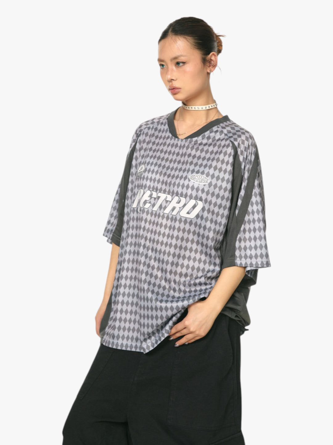 GKIKZ RETRO DIAMOND MESH JERSEY