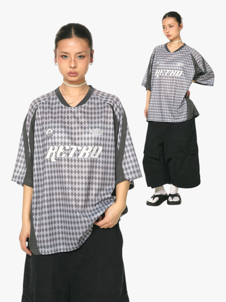 GKIKZ RETRO DIAMOND MESH JERSEY