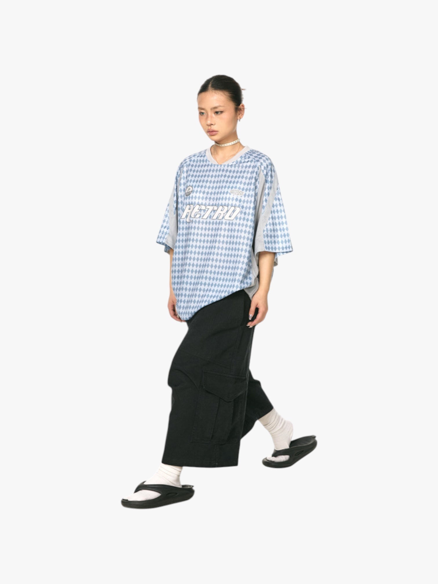 GKIKZ RETRO DIAMOND MESH JERSEY