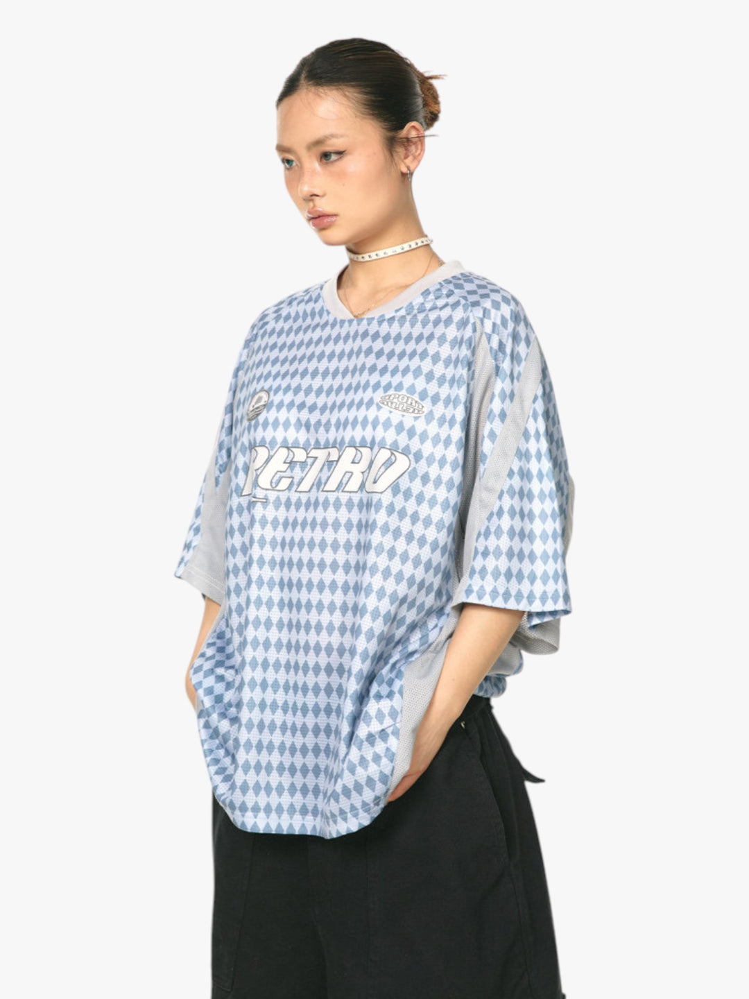 GKIKZ RETRO DIAMOND MESH JERSEY
