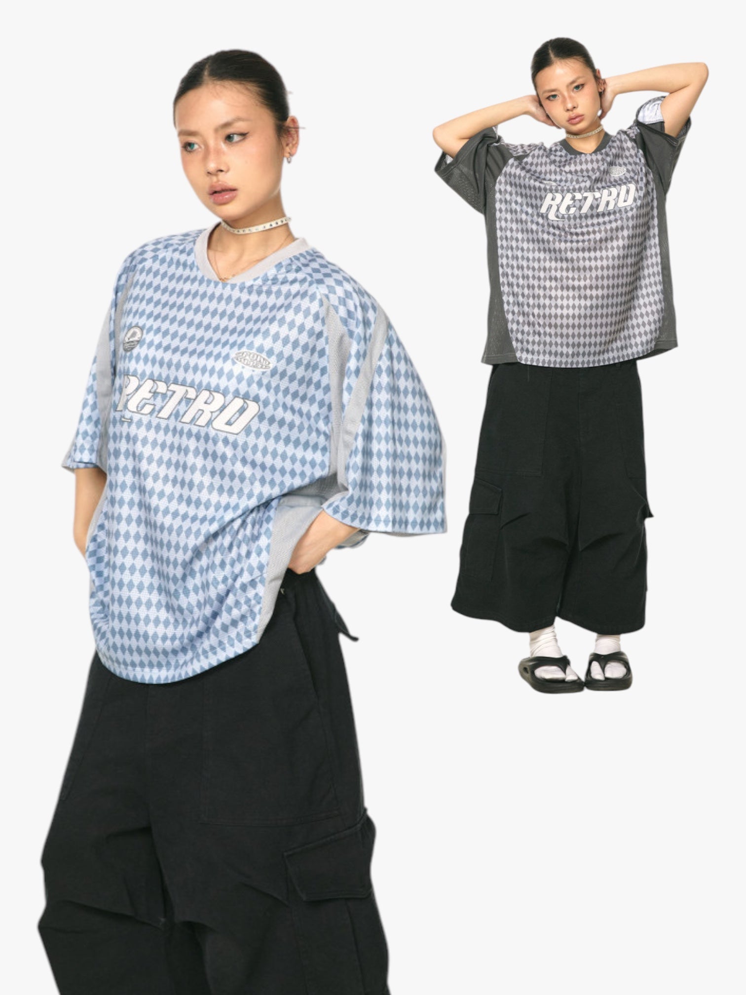 Retro Diamond Mesh Jersey