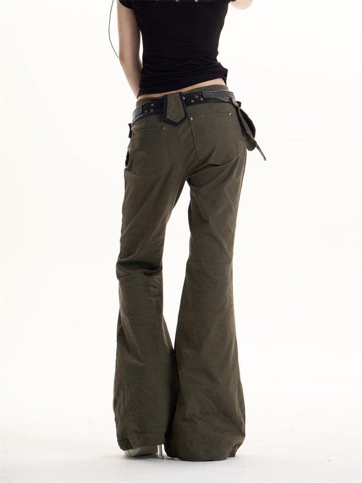 GKIKZ TACTICAL RIVET FLARE PANTS