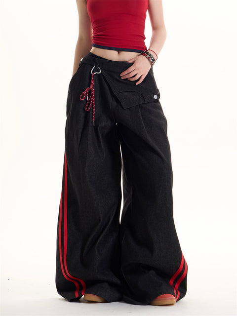 GKIKZ SHADOW BLAZE PANEL HEAVY DENIM PANT