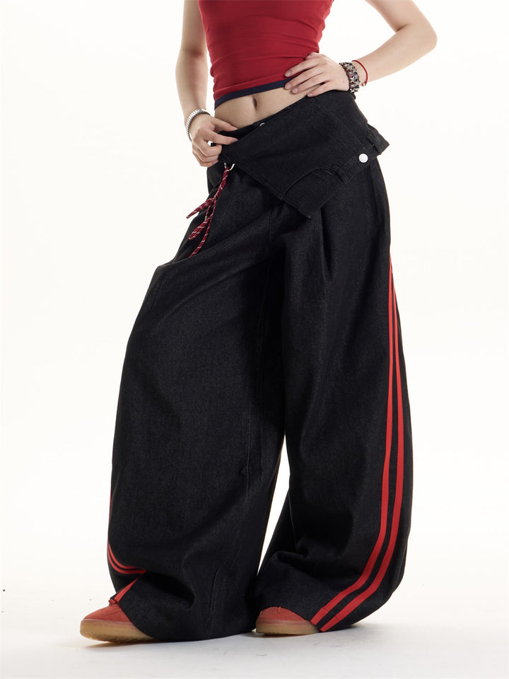 GKIKZ SHADOW BLAZE PANEL HEAVY DENIM PANT