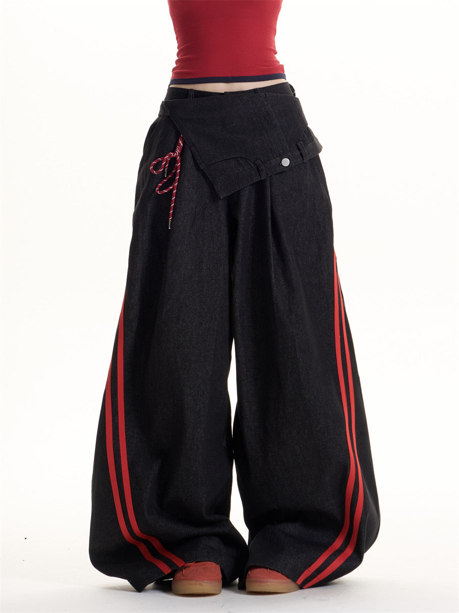 GKIKZ SHADOW BLAZE PANEL HEAVY DENIM PANT