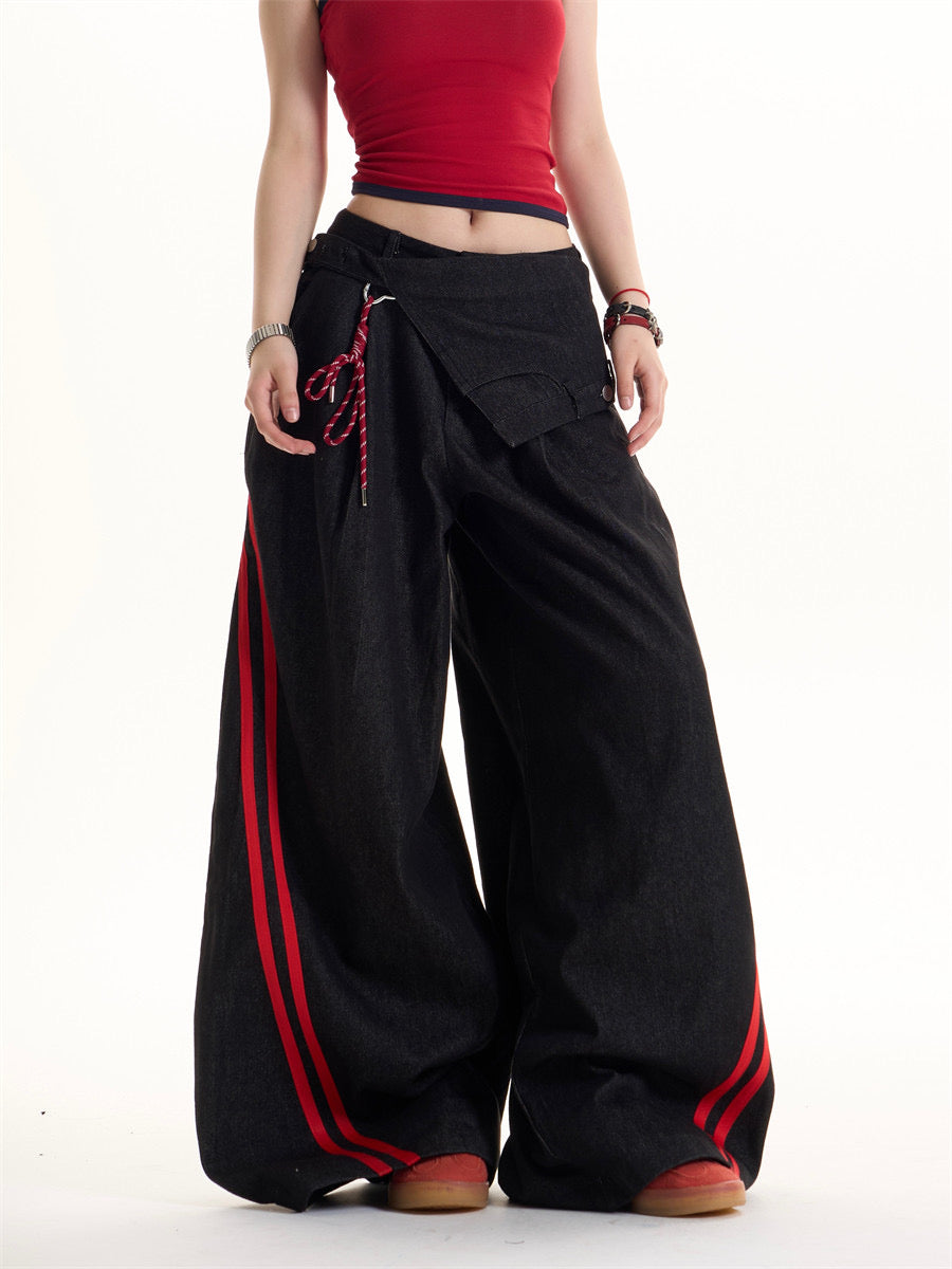 GKIKZ SHADOW BLAZE PANEL HEAVY DENIM PANT