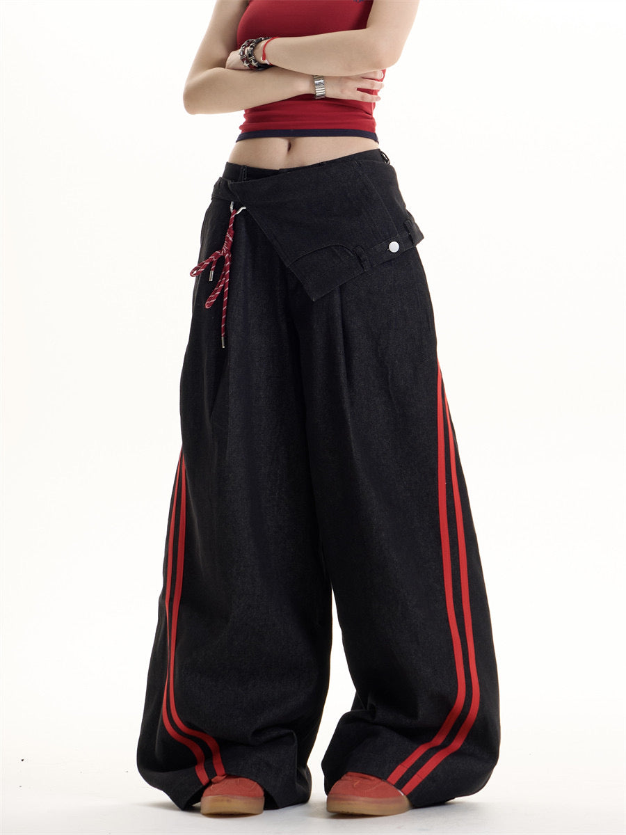 GKIKZ SHADOW BLAZE PANEL HEAVY DENIM PANT