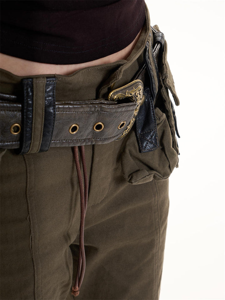 GKIKZ TACTICAL RIVET FLARE PANTS