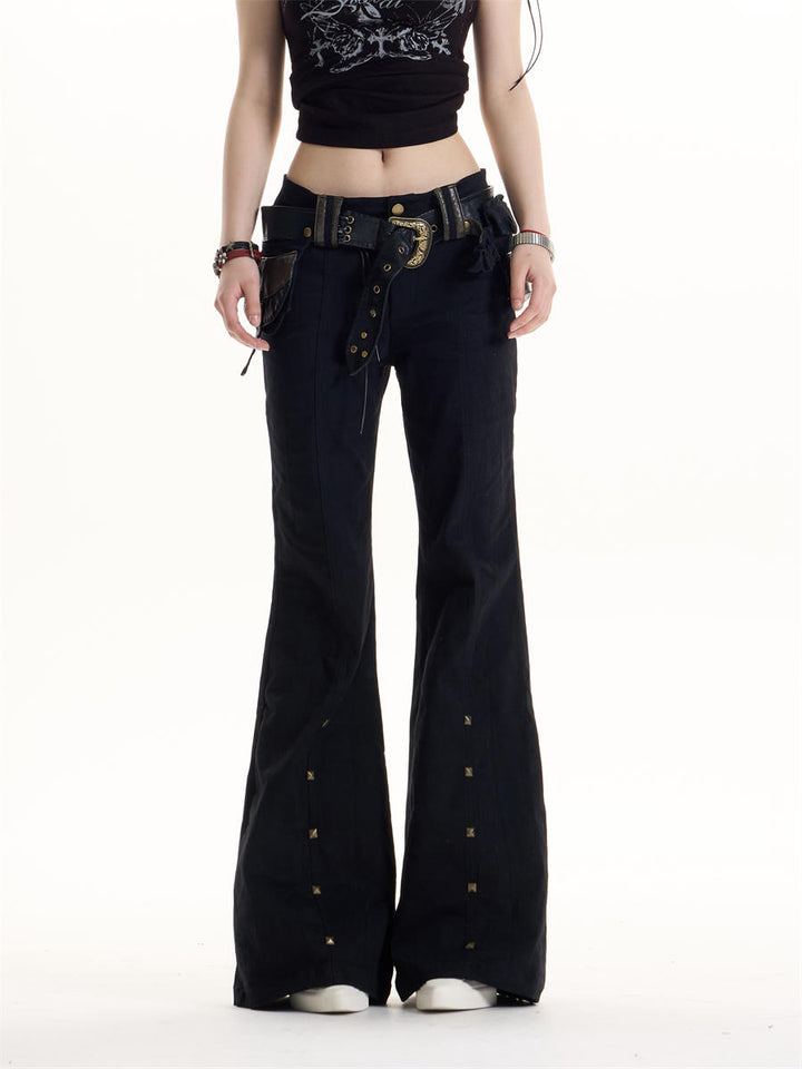 GKIKZ TACTICAL RIVET FLARE PANTS