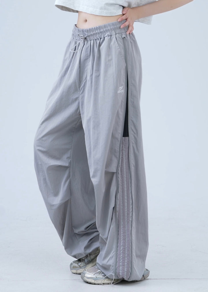 [25SS RESTOCKS] GKIKZ SIDE-ZIP BLOCK COLOUR'S EXTENDABLE CARGO PANTS