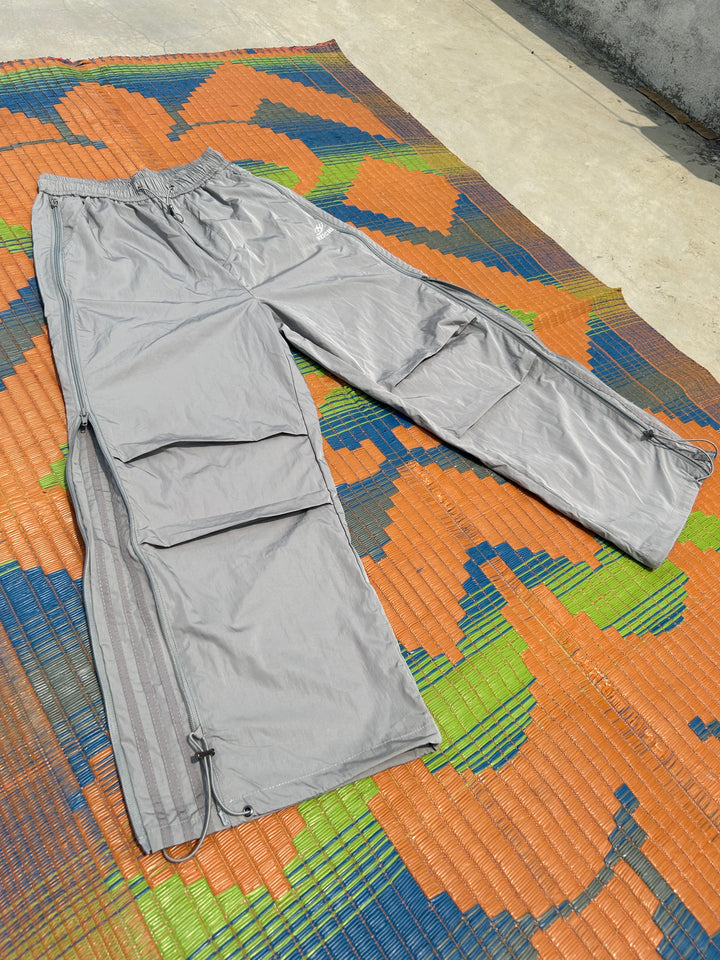 [25SS RESTOCKS] GKIKZ SIDE-ZIP BLOCK COLOUR'S EXTENDABLE CARGO PANTS