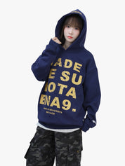 GKIKZ BNA9 LAZY HEAVY LOOSE HOODIE