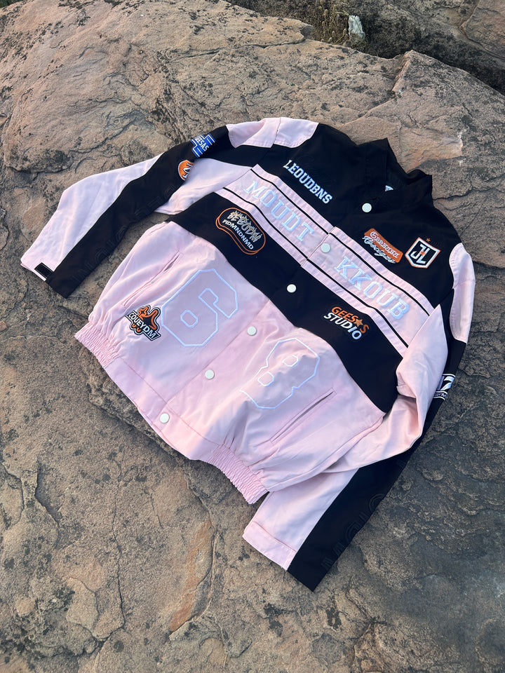 [25SS RESTOCKS] GKIKZ MOUDT KKOUB MOTOSPORTS JACKET (RED/PINK)