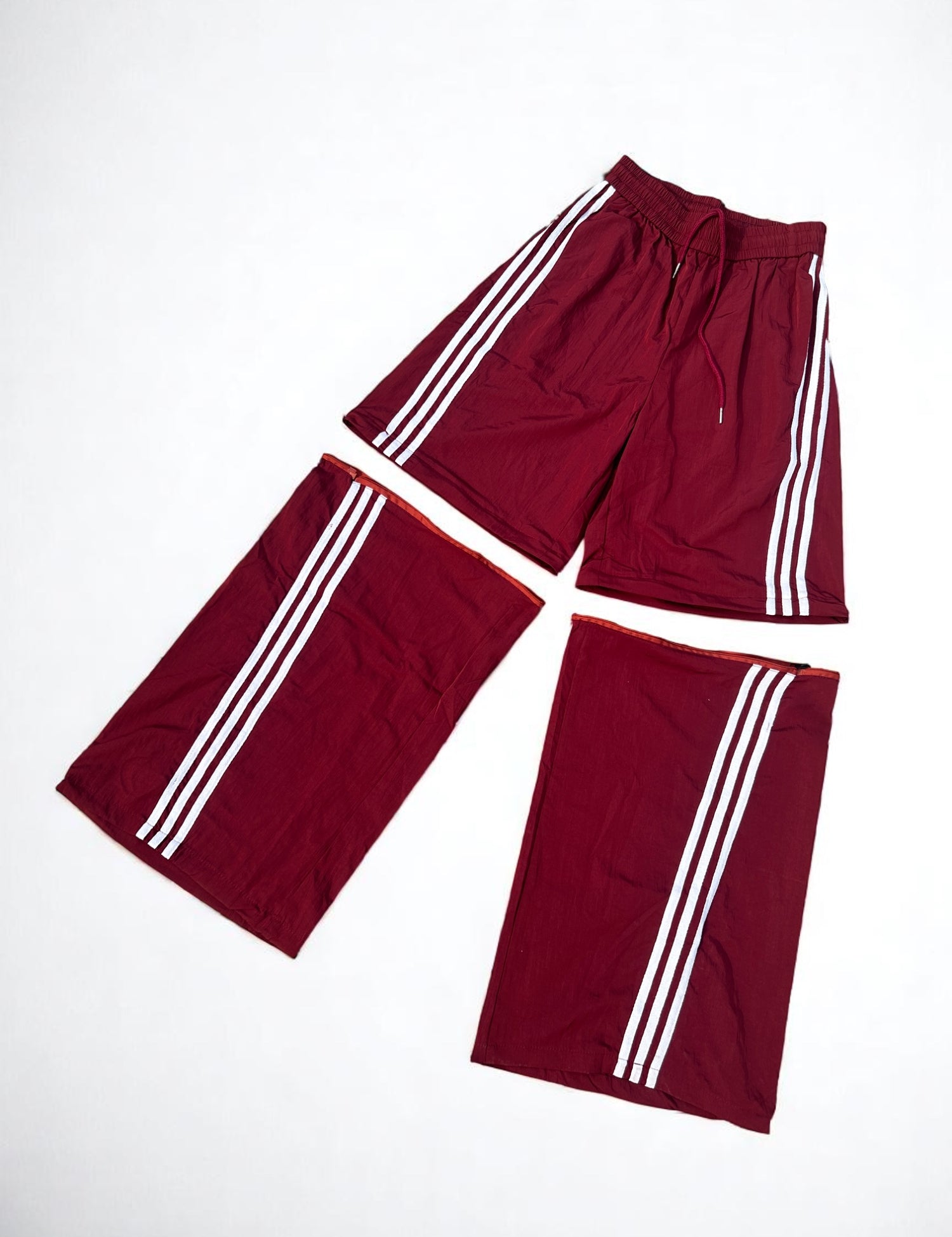 [25SS RESTOCKS] GKIKZ TRI-STRIPE CURVE DETACHABLE WIDE LEG PANTS