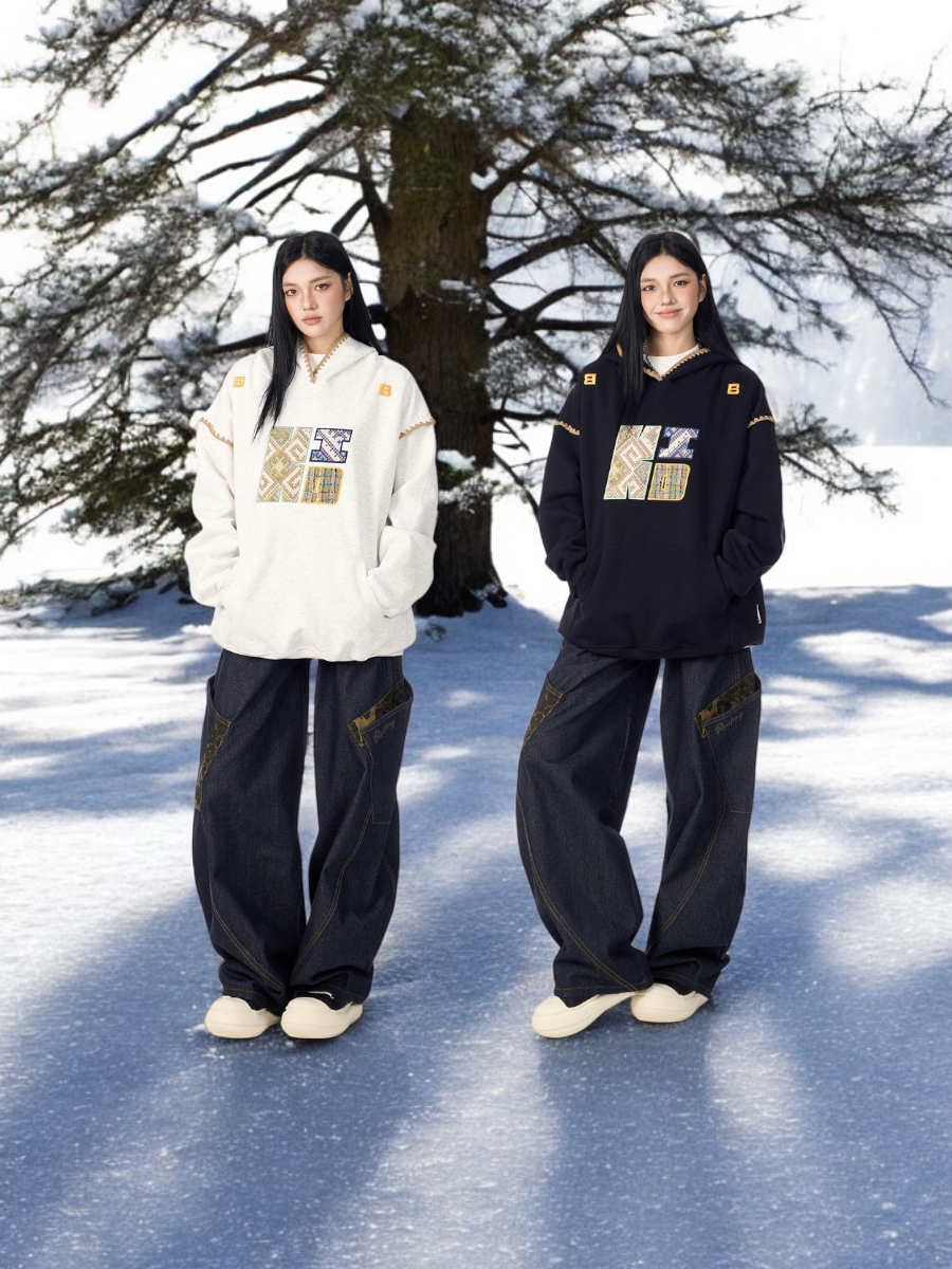 GKIKZ B-KID BLOCK OVERSIZED HOODIES