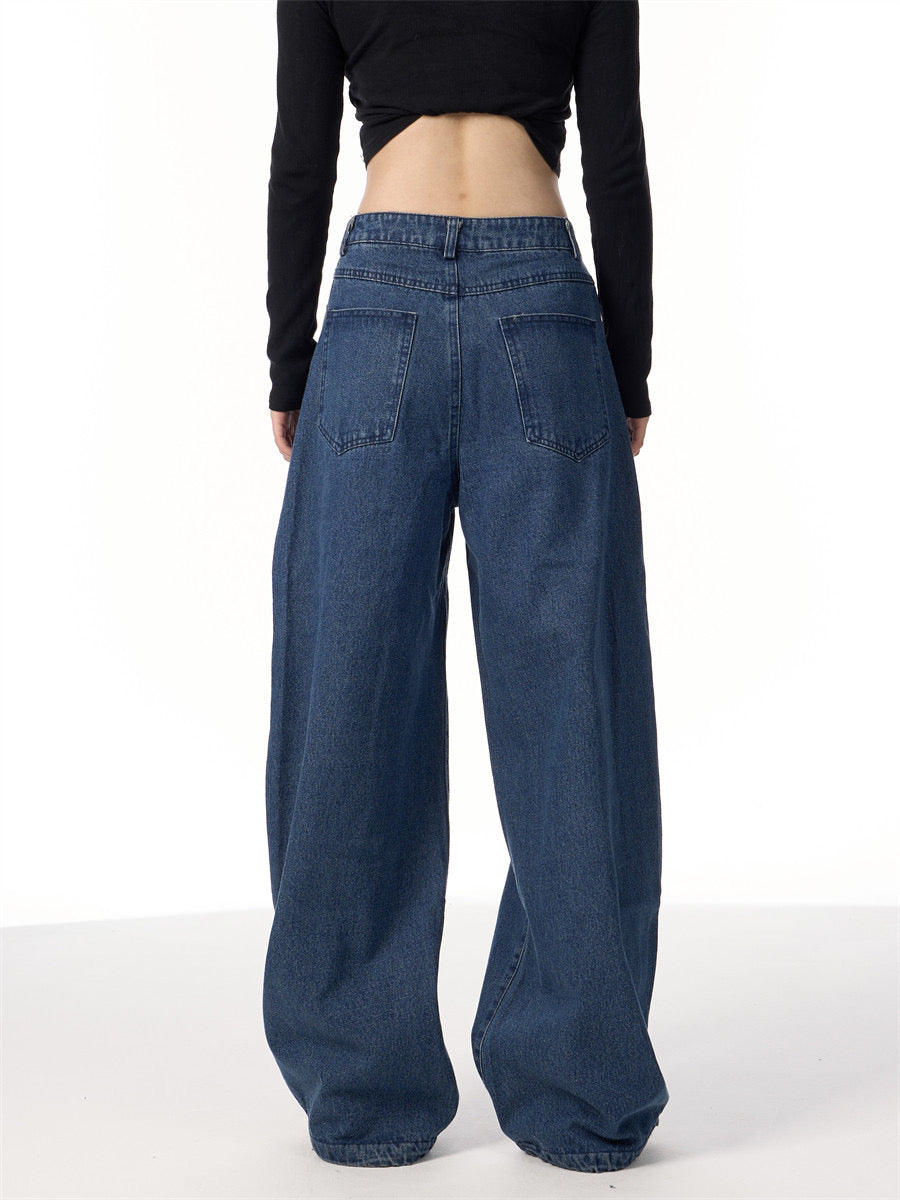 GKIKZ AMERICAN STAMPS WIDE-LEG JEANS