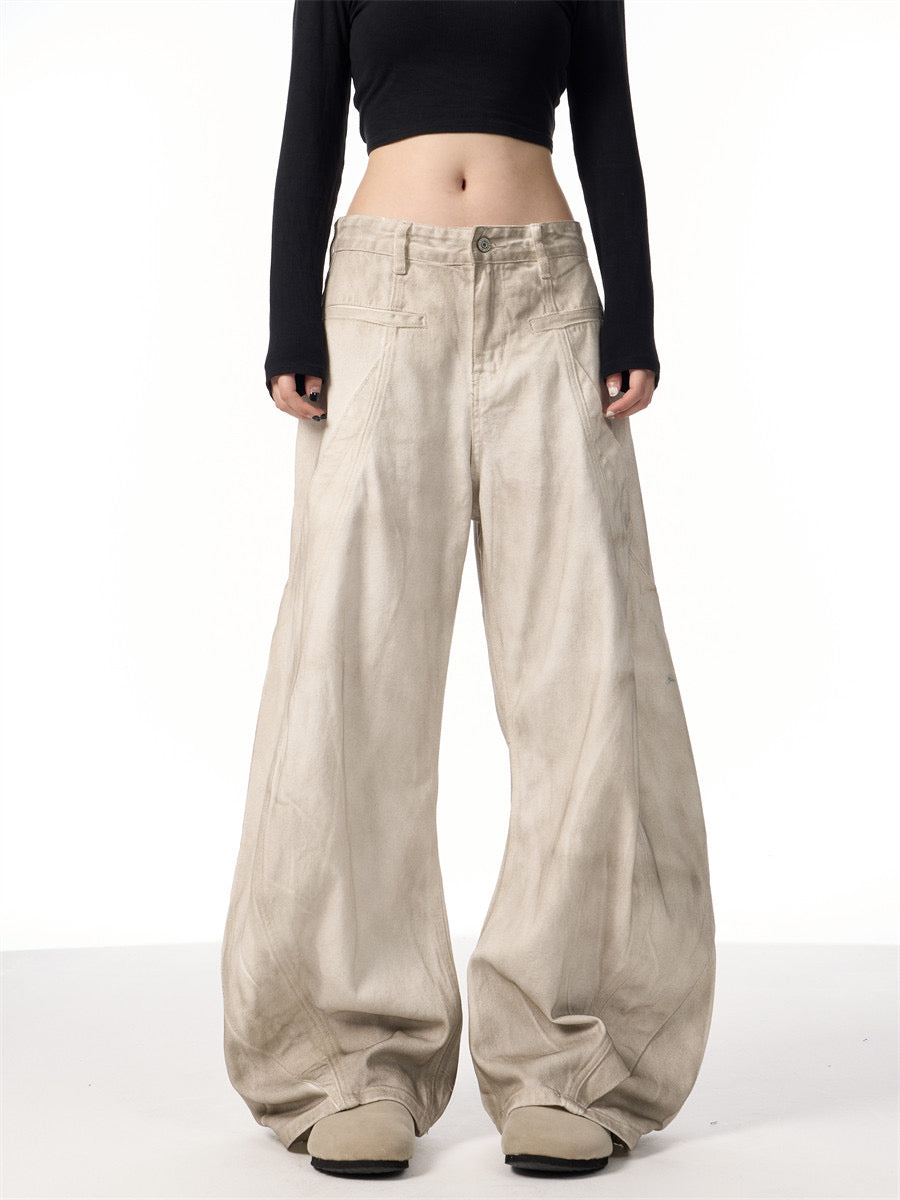 GKIKZ SAHARA DRIFTERS WIDE-LEG MACHETE JEANS