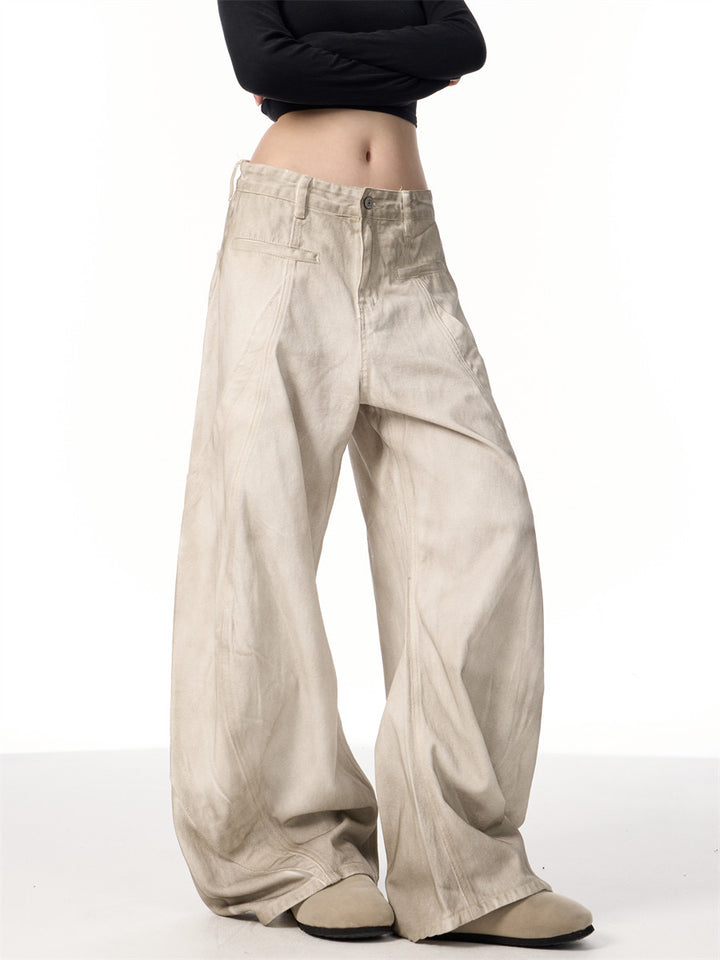 GKIKZ SAHARA DRIFTERS WIDE-LEG MACHETE JEANS