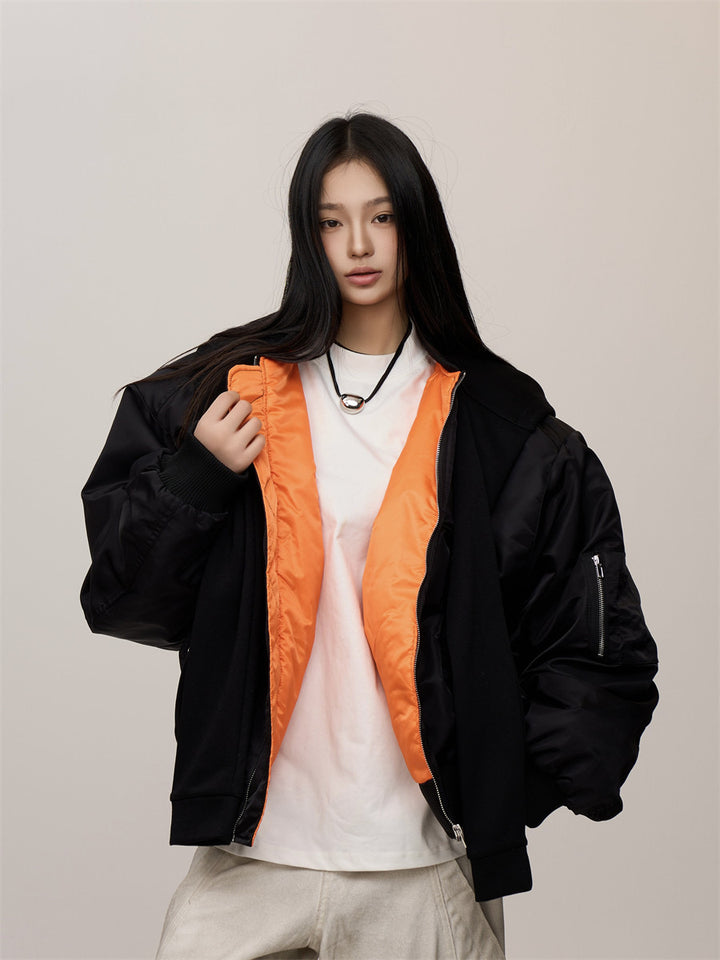 [CHRISTMAS SPECIAL] GKIKZ HOOD FALSE SLEEVES HIGH-END THICK JACKET