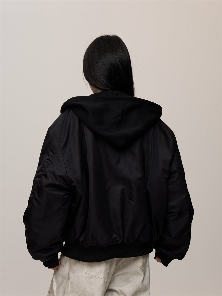 [CHRISTMAS SPECIAL] GKIKZ HOOD FALSE SLEEVES HIGH-END THICK JACKET