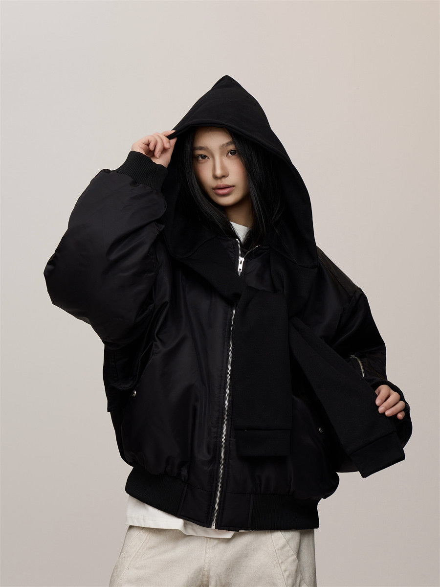 [CHRISTMAS SPECIAL] GKIKZ HOOD FALSE SLEEVES HIGH-END THICK JACKET