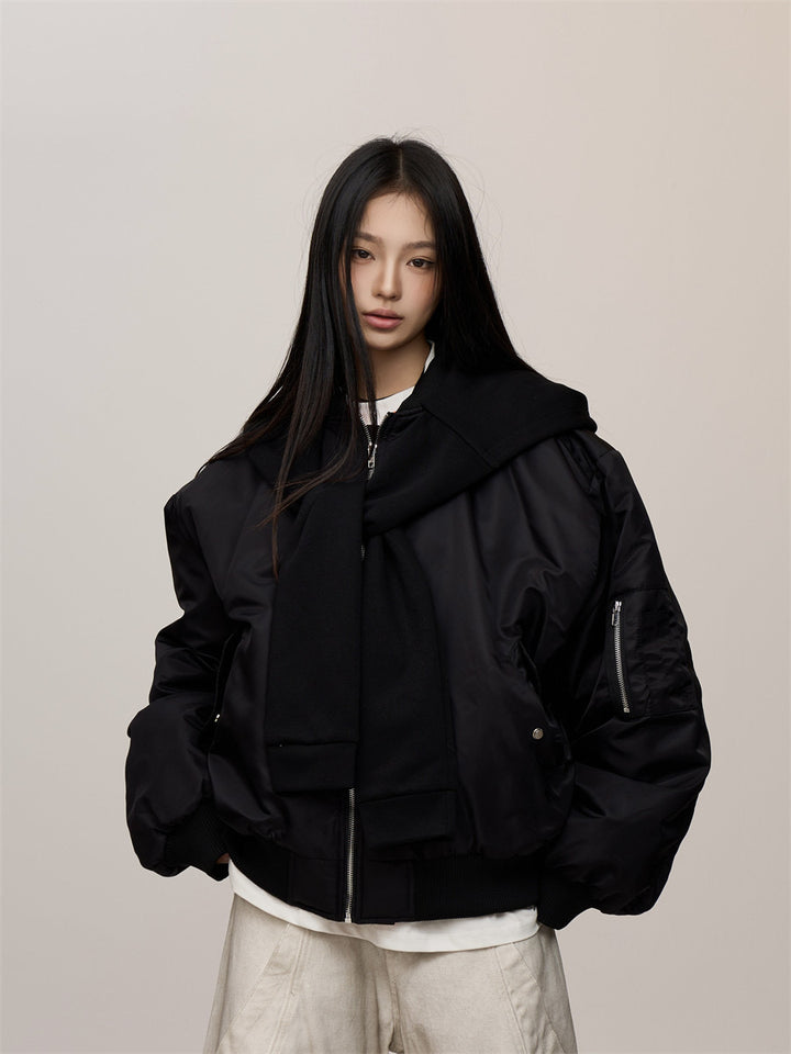 [CHRISTMAS SPECIAL] GKIKZ HOOD FALSE SLEEVES HIGH-END THICK JACKET