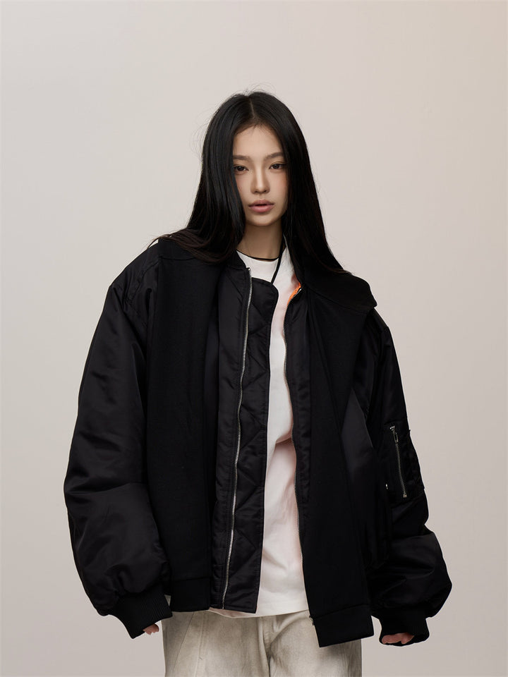 [CHRISTMAS SPECIAL] GKIKZ HOOD FALSE SLEEVES HIGH-END THICK JACKET