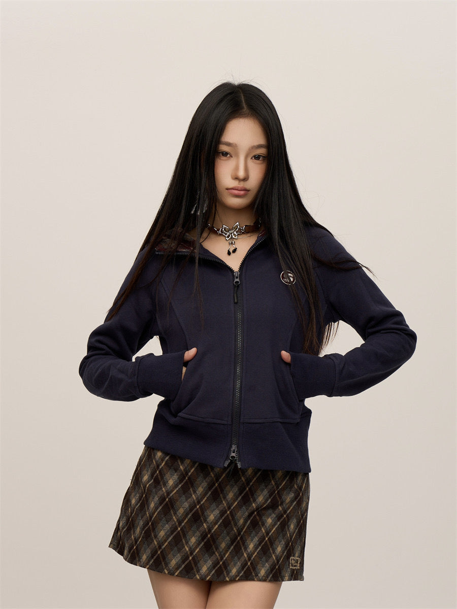 [CHRISTMAS SPECIAL] GKIKZ COZY CORE BLOCK CARDIGAN ZIPPER JACKET