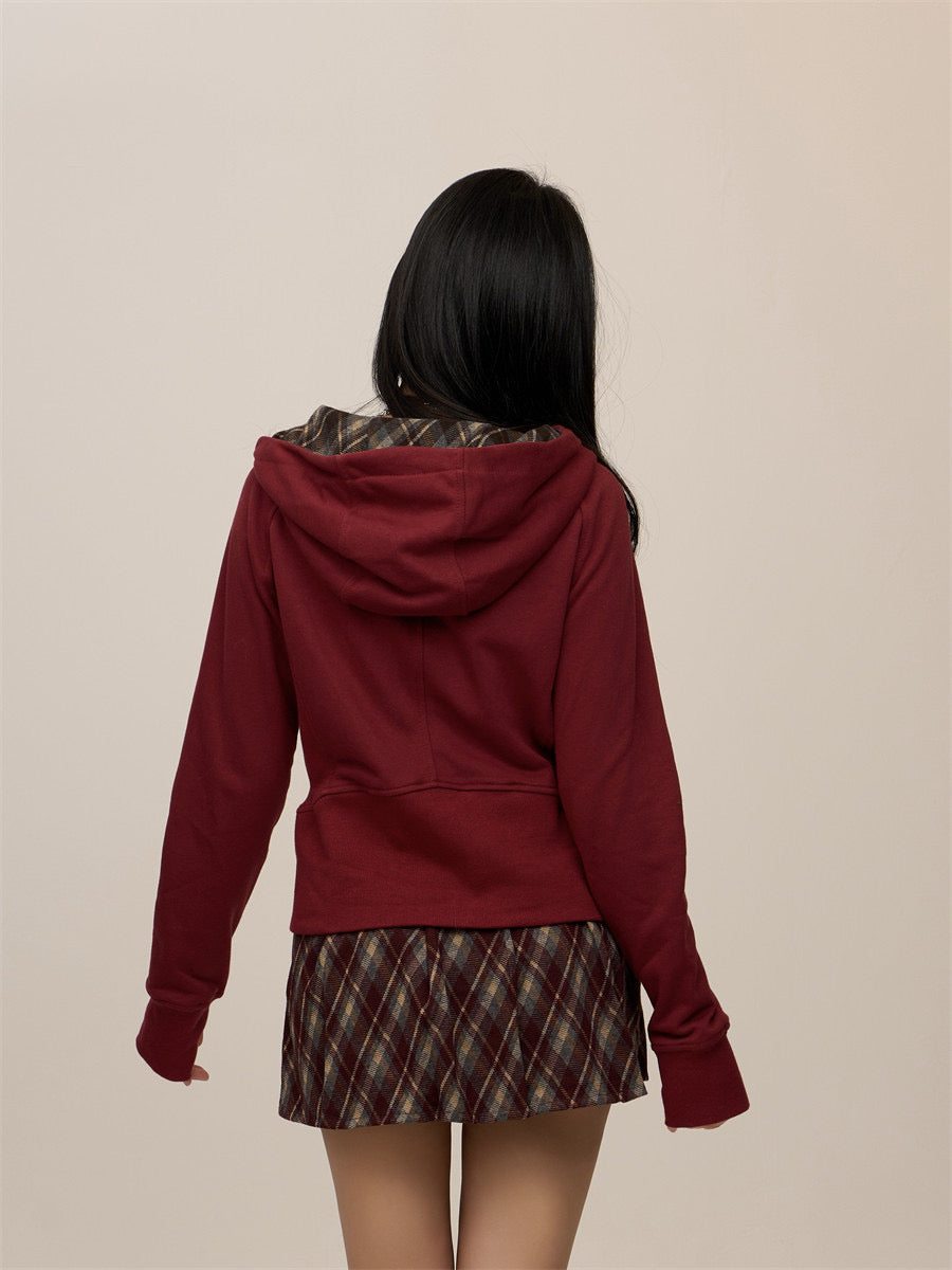 [CHRISTMAS SPECIAL] GKIKZ COZY CORE BLOCK CARDIGAN ZIPPER JACKET